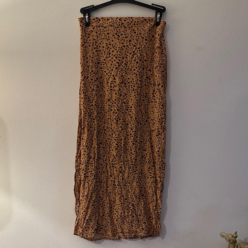 Cotton On Leopard Print Pencil Skirt - Preloved